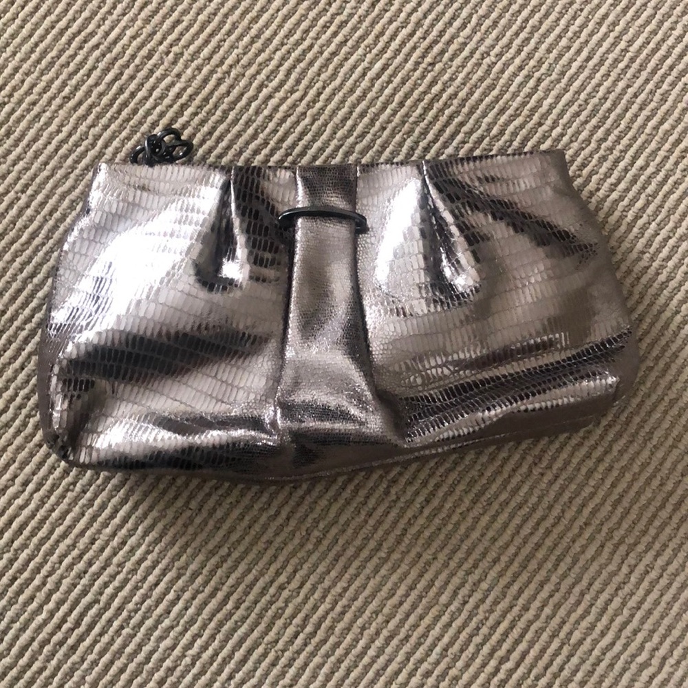 Stella & dot gold clutch